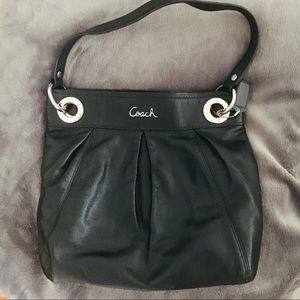 Black Leather COACH Purse.